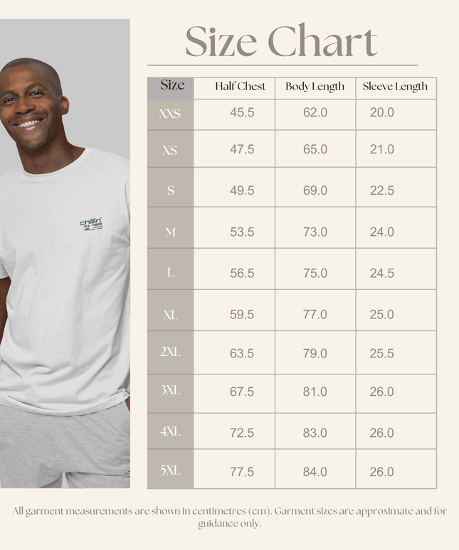 “Chillin'vibes”   Organic cotton T-Shirt  l  White  l  Medium Fit l  Mid Weight