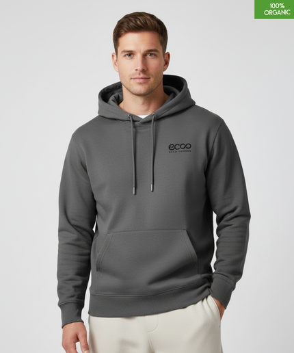 Organic Cotton Hoodie | Anthracite | Relaxed Medium Fit.