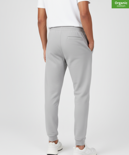 The iconic  jogger pants | Organic cotton |  Heather Grey  l  350gsm