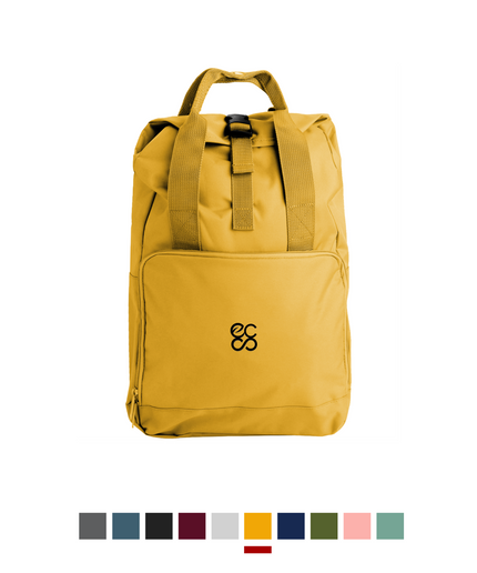 Twin Handle Roll-Top Backpack  |   Roll-top closure