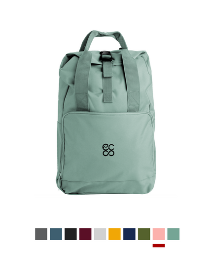 Twin Handle Roll-Top Backpack  |   Roll-top closure