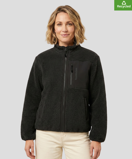 The sherpa jacket, Medium fit, Black colour, 450gsm.