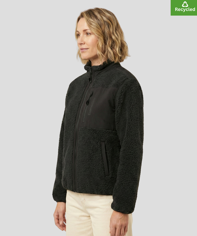 The sherpa jacket, Medium fit, Black colour, 450gsm.