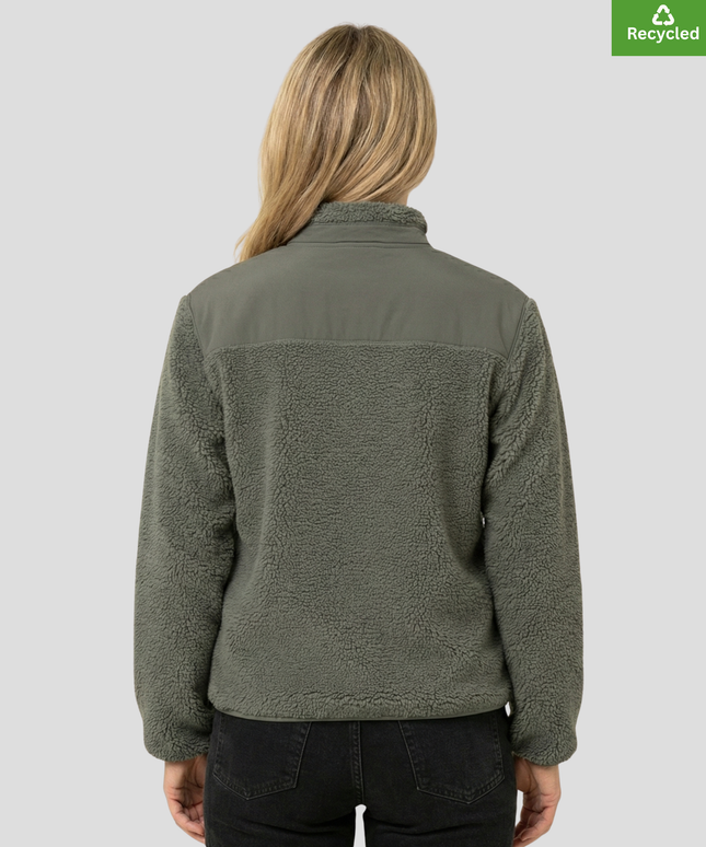 The sherpa jacket, Medium fit, Khaki colour, 450gsm.