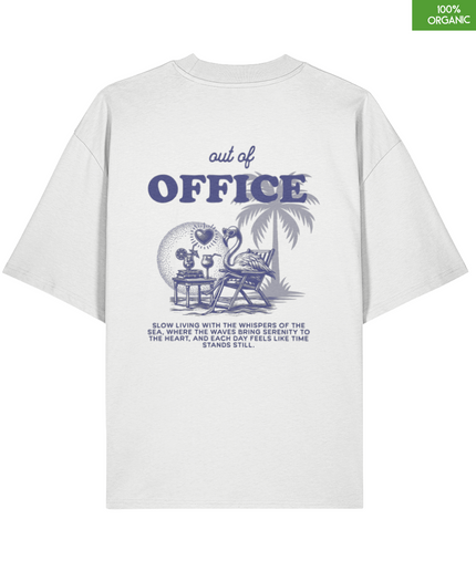 “Out of Office” Relaxed Beach Vibes Oversized T-Shirt — Slow Living Escape