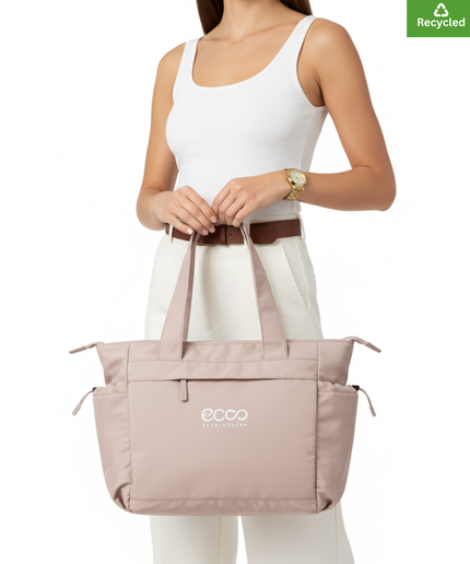 Oversized tote  | Fresh Pink|  Made from  100% Recycled polyester | Lightweight fabric