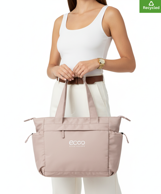 Oversized tote  | Fresh Pink|  Made from  100% Recycled polyester | Lightweight fabric