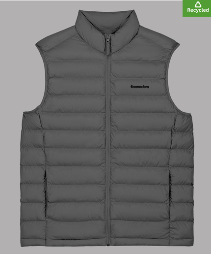 Padded Bodywarmer Jacket, Medium fit, Anthracite colour, Lightweight.