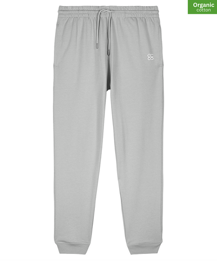 The iconic  jogger pants | Organic cotton |  Heather Grey  l  350gsm