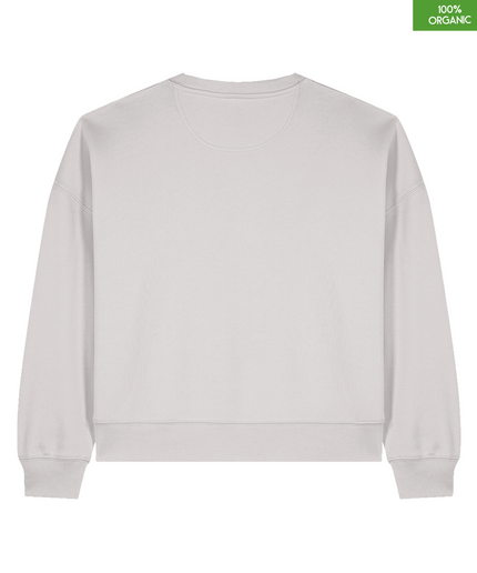 The women's crew neck sweatshirt | Cool Heather Grey | Medium fit | 300gsm