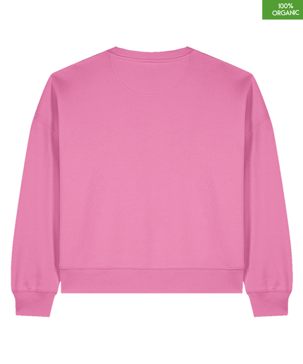 The women's crew neck sweatshirt | Bubble Pink | Medium fit | 300gsm