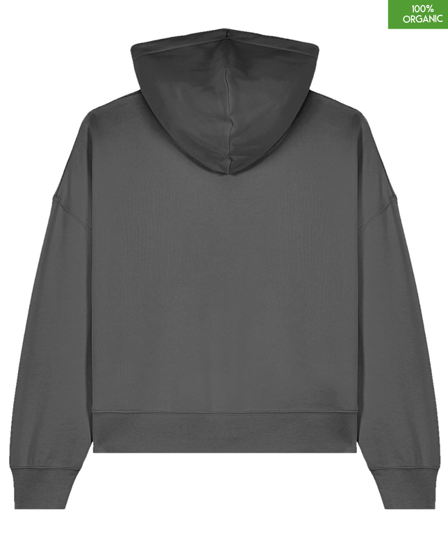 Organic cotton Hoodie sweatshirt | Colour Anthracite | Medium fit | 300gsm.