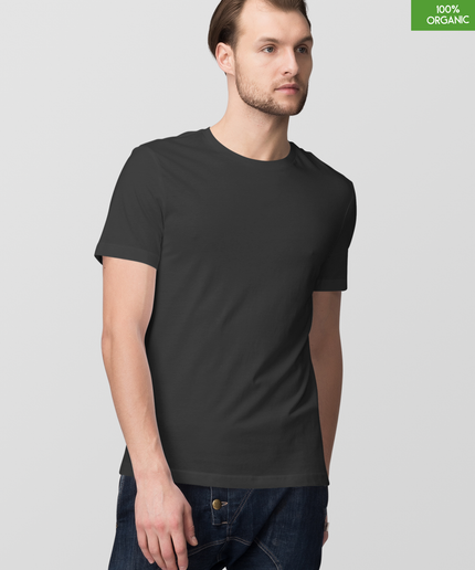“Happy Hour on the beach-Cocktails & Drinks”   Organic cotton Black T-Shirt  l  Relaxed Fit, Heavy Weight, 240 GSM