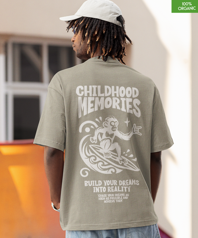 “Childhood Memories” Surf Monkey Oversized T-Shirt