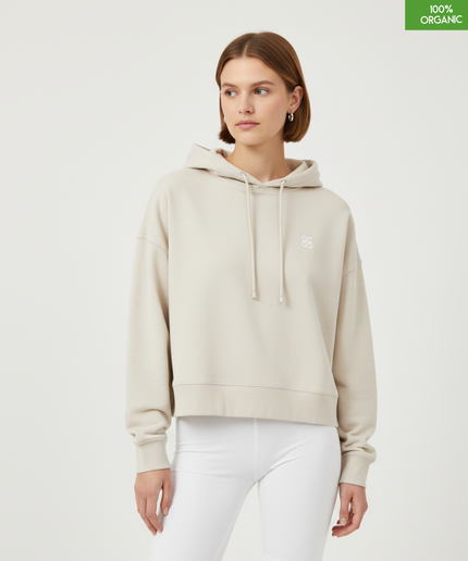 Organic cotton Hoodie  | Natural Raw | Medium fit