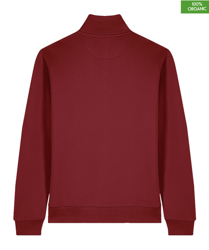 The quarter zip sweatshirt | Burgundy | Medium Fit | 280gsm