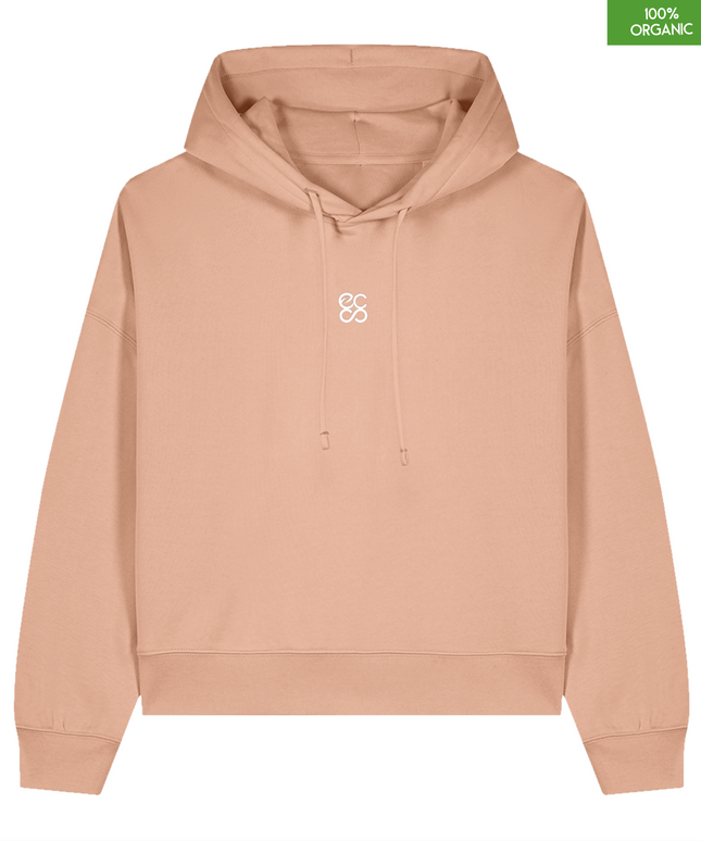 Organic cotton Hoodie sweatshirt | Fraiche Peche | Medium fit