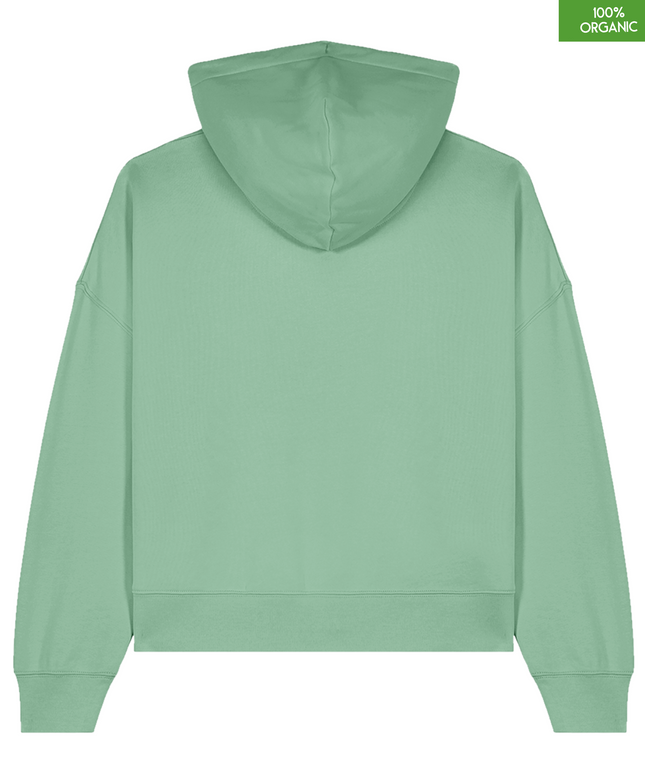Organic cotton Hoodie  | Misty Jade | Medium fit