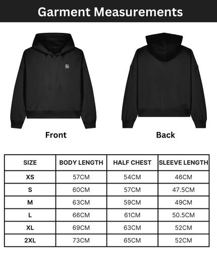 Organic cotton Hoodie sweatshirt | Colour Black | Medium fit .