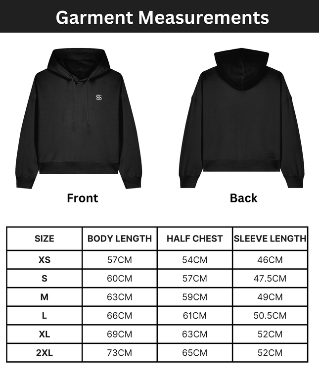 Organic cotton Hoodie sweatshirt | Colour Black | Medium fit .