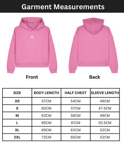 Organic cotton Hoodie sweatshirt | Colour Bubble Pink | Medium fit