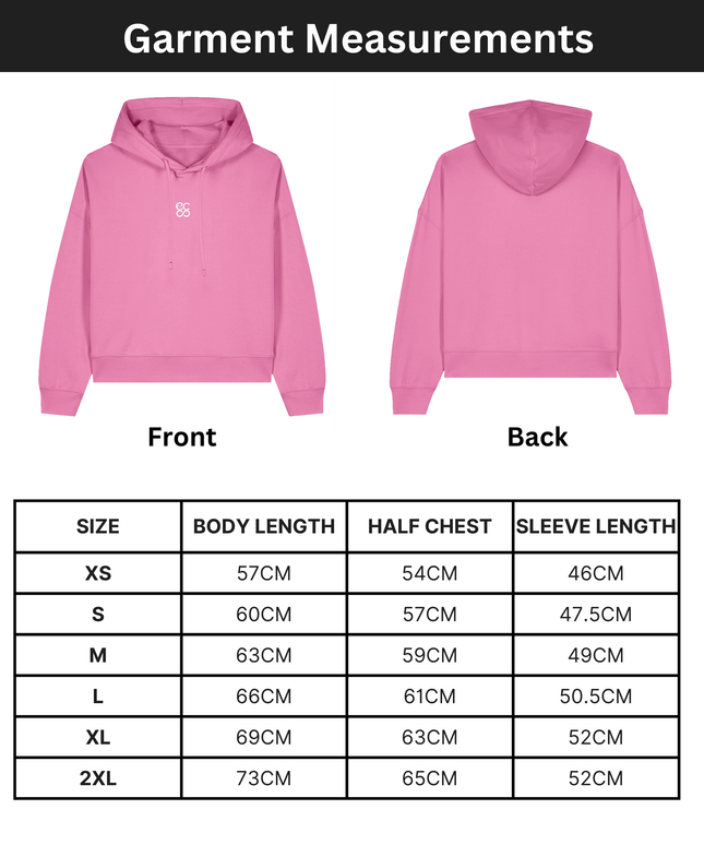 Organic cotton Hoodie sweatshirt | Colour Bubble Pink | Medium fit