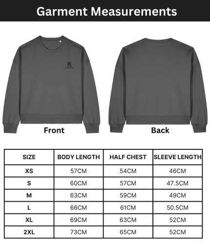 The women's crew neck sweatshirt | Anthracite | Medium fit | 300gsm