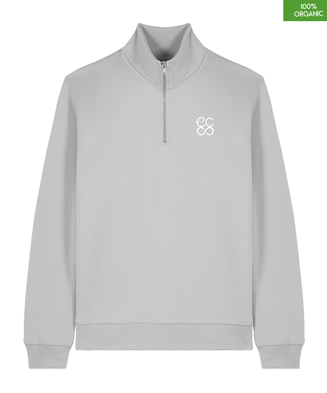 The quarter zip sweatshirt | Heather Grey | Medium Fit | 280gsm
