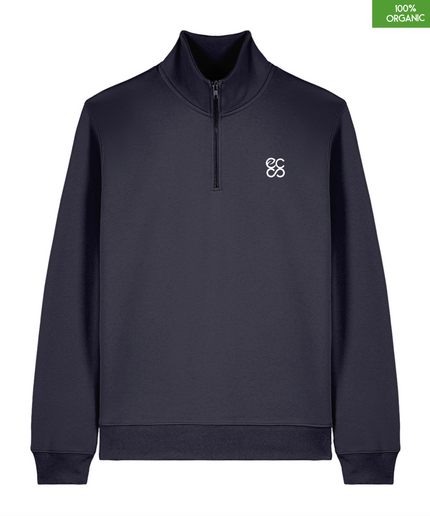 The quarter zip sweatshirt | French Navy | Medium Fit | 280gsm