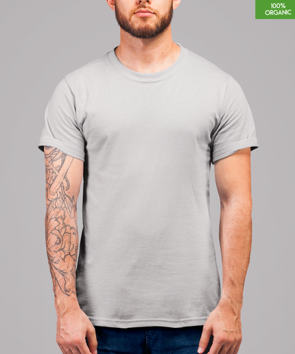 “Stay Positive - Work hard, Make it happen”   Organic cotton T-Shirt  l  Cool Heather Grey  l  Medium Fit l  Mid Weight