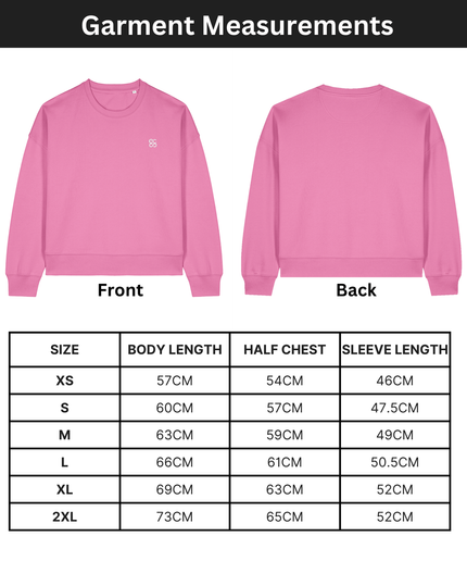 The women's crew neck sweatshirt | Bubble Pink | Medium fit | 300gsm