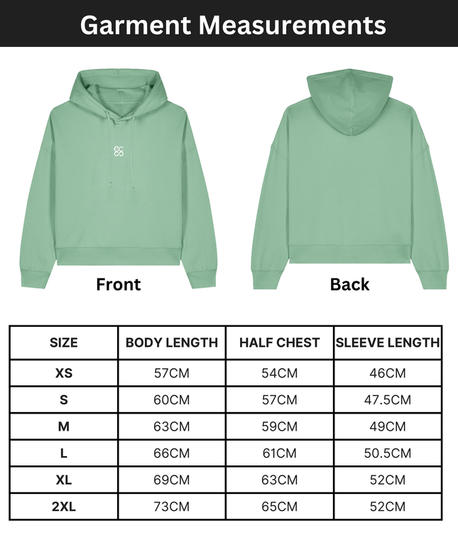 Organic cotton Hoodie  | Misty Jade | Medium fit