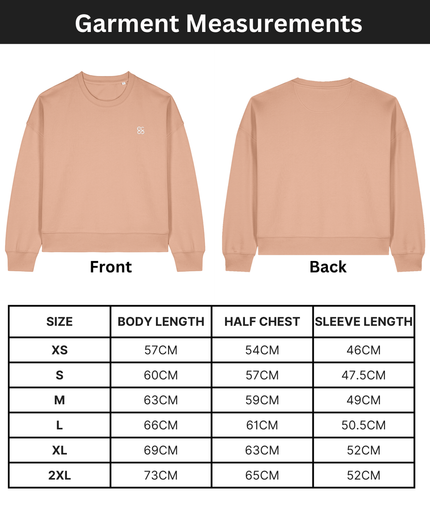 The women's crew neck sweatshirt | Fraiche Peche | Medium fit | 300gsm