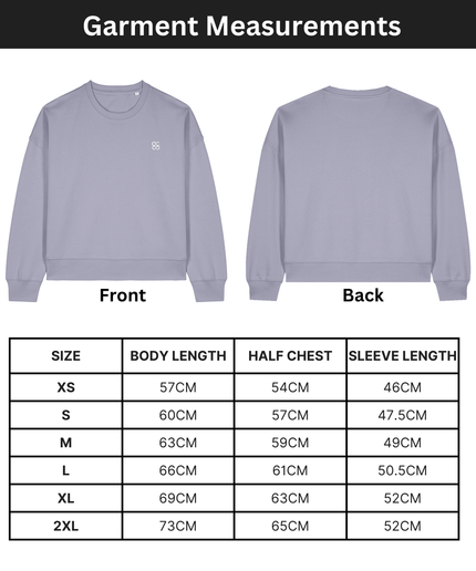 The women's crew neck sweatshirt | Lavender | Medium fit | 300gsm