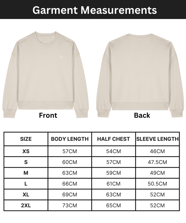 The women's crew neck sweatshirt | Natural Raw | Medium fit | 300gsm