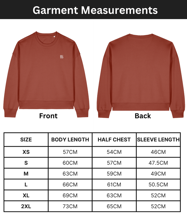 The women's crew neck sweatshirt | Heritage Brown | Medium fit | 300gsm