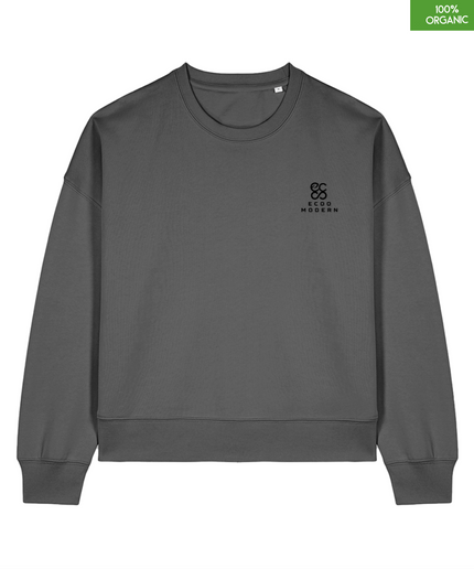 The women's crew neck sweatshirt | Anthracite | Medium fit | 300gsm