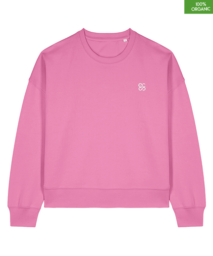 The women's crew neck sweatshirt | Bubble Pink | Medium fit | 300gsm