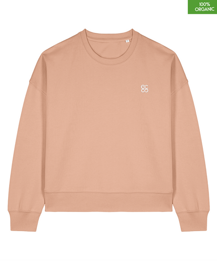 The women's crew neck sweatshirt | Fraiche Peche | Medium fit | 300gsm