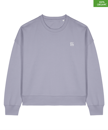 The women's crew neck sweatshirt | Lavender | Medium fit | 300gsm