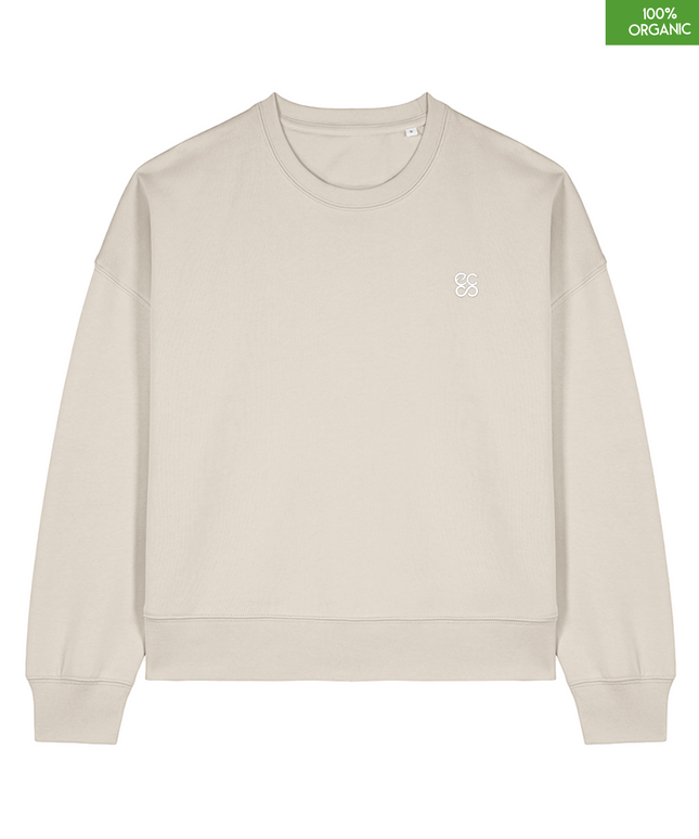 The women's crew neck sweatshirt | Natural Raw | Medium fit | 300gsm