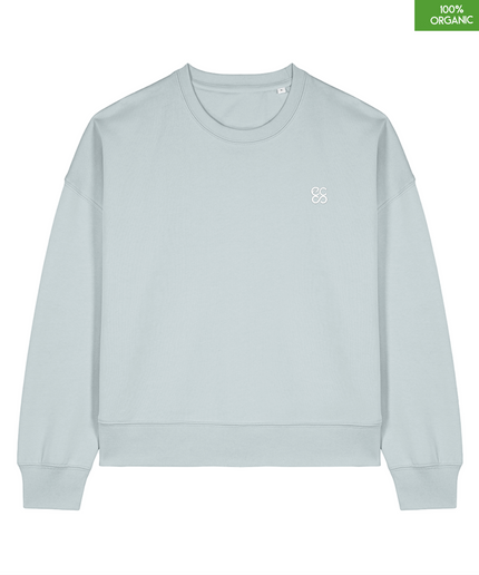 The women's crew neck sweatshirt | Blue Ice | Medium fit | 300gsm