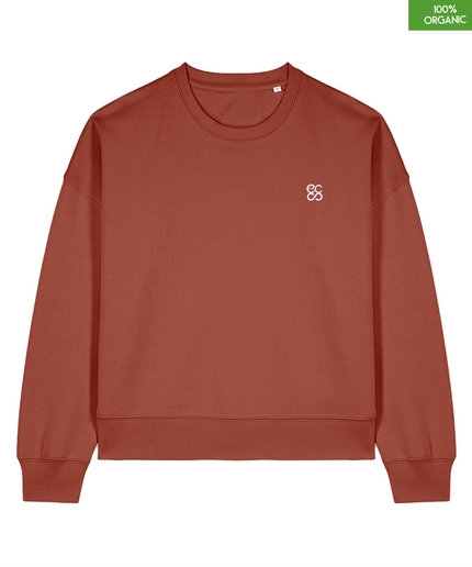 The women's crew neck sweatshirt | Heritage Brown | Medium fit | 300gsm
