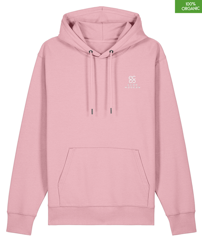 Organic Cotton Hoodie | Cotton Pink | Relaxed Medium Fit.