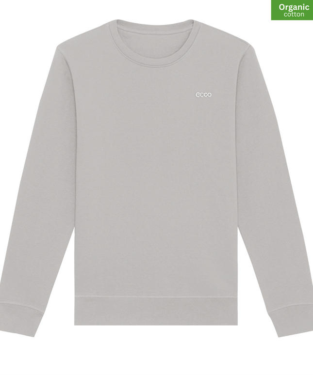 Organic Cotton crewneck sweatshirt | Opal |  Medium Fit.