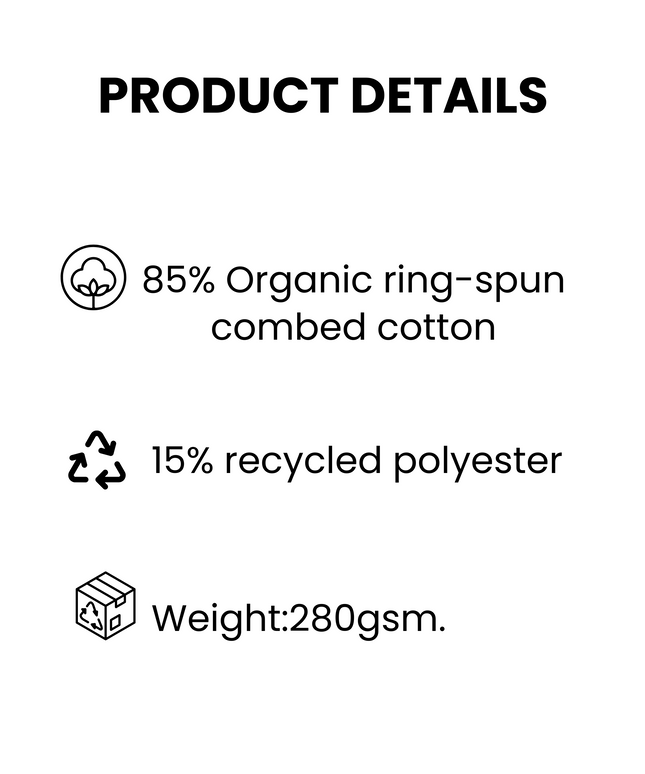 The quarter zip sweatshirt | Anthracite | Medium Fit | 280gsm