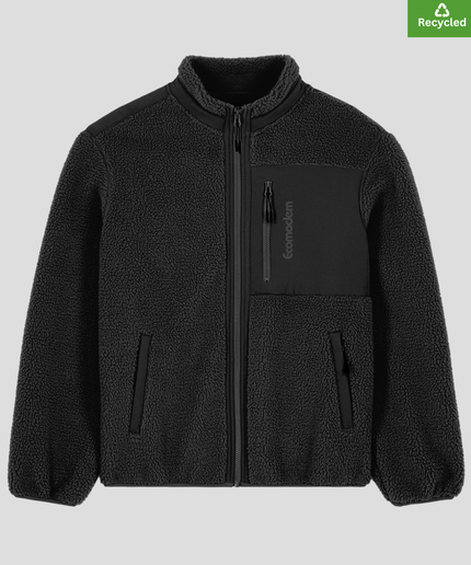 The sherpa jacket, Medium fit, Black colour, 450gsm.