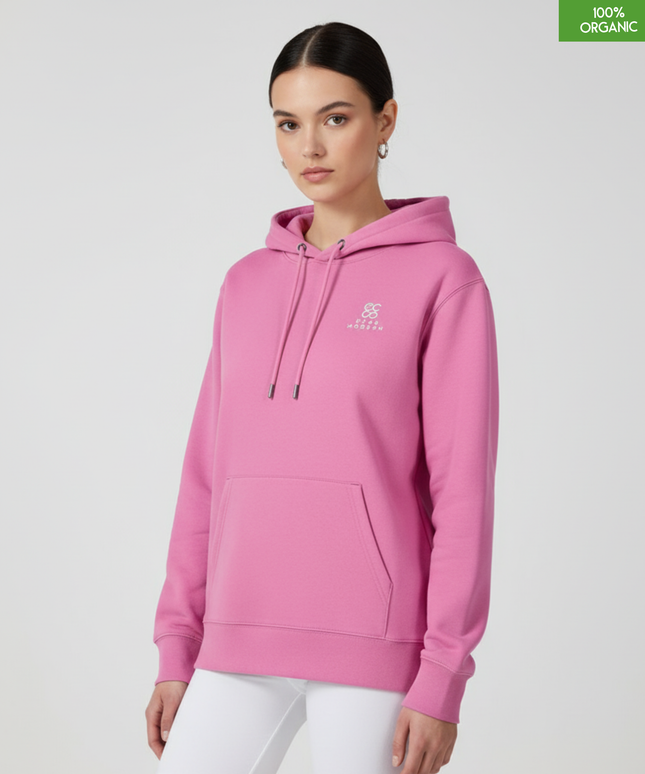 Organic Cotton Hoodie | Bubble Pink | Relaxed Medium Fit.