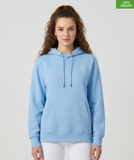 Organic Cotton Hoodie | Blue Soul | Relaxed Medium Fit.